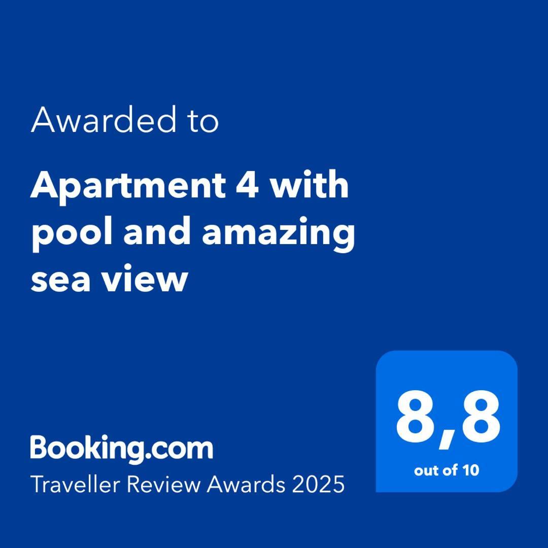 Apartment 4 With Pool And Amazing Sea View Lokva Rogoznica Exteriör bild